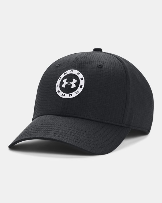 Men's UA Jordan Spieth Tour Adjustable Hat, Black, pdpMainDesktop image number 0